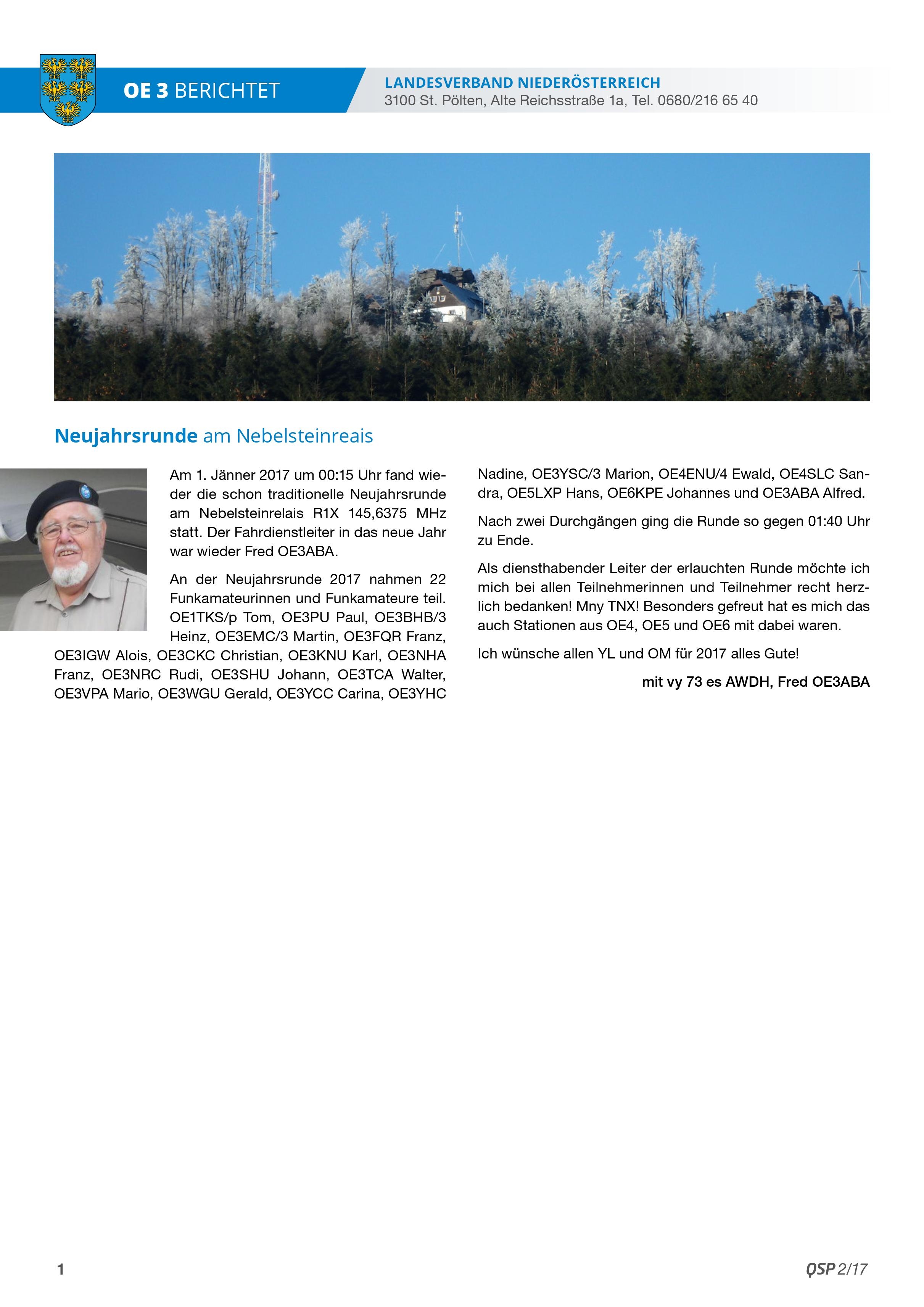 1 Neujahrsrunde 2017